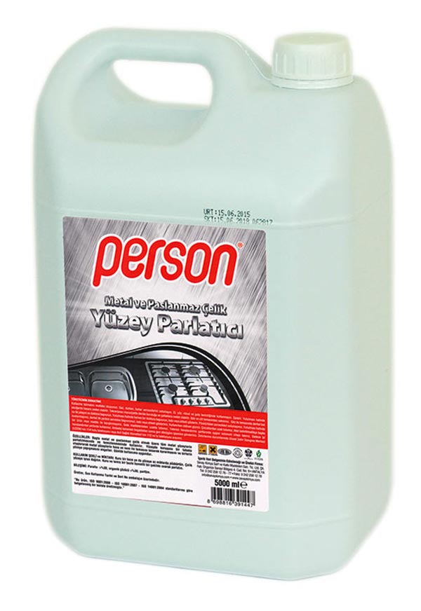 PERSON METAL PASLANMAZ ÇELİK TEMİZLEYİCİ PARLATICI 5 L