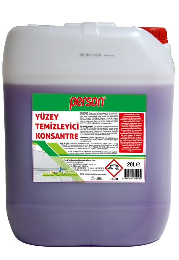 PERSON YÜZEY TEMİZLEYİCİ (KONSANTRE) 20 LT.